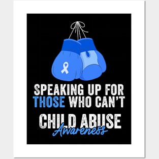 Child Abuse Prevention Awareness Month Blue Ribbon gift idea Posters and Art